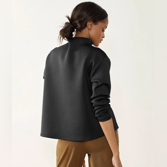 Aday Like A Boss Black Scuba Pullover Sweatshirt Top size Medium - Picture 3 of 8